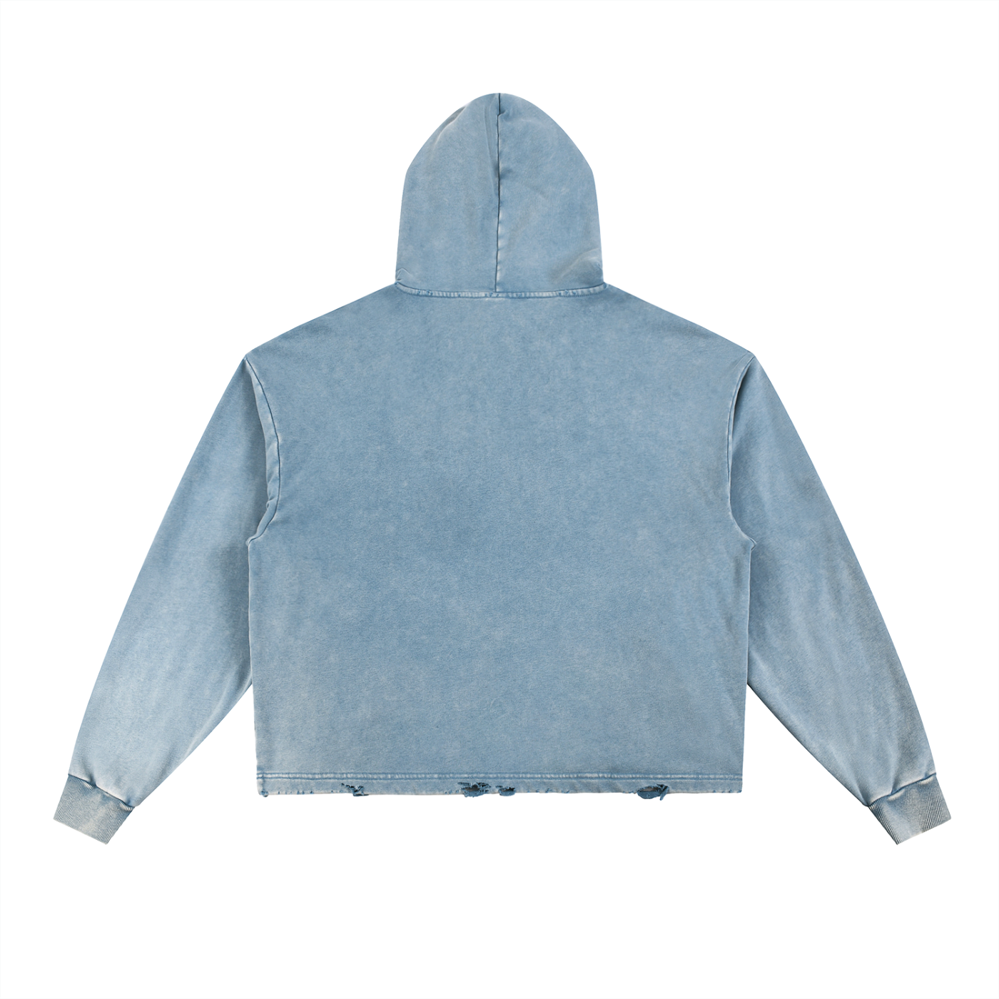 Take Thoughts Into Captivity Frayed-Hem Hoodie