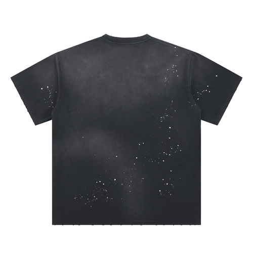 1 of 1 Hand-Frayed Sunfade Paint Splatter T-Shirt
